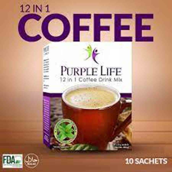 Purple Life 12 in 1 Organic Herbal Coffee